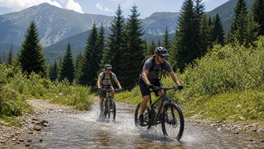 Mountain biking near Bansko